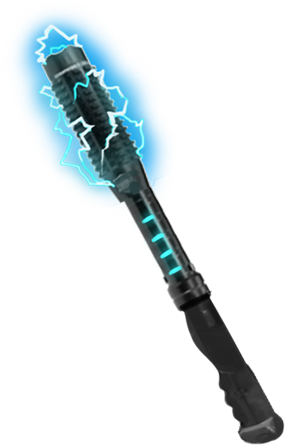 an electrified stun baton